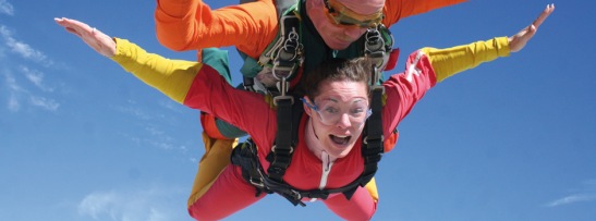 Skydiving in Namibia