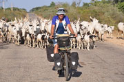 Peter on a Buchi State road in Nigeria