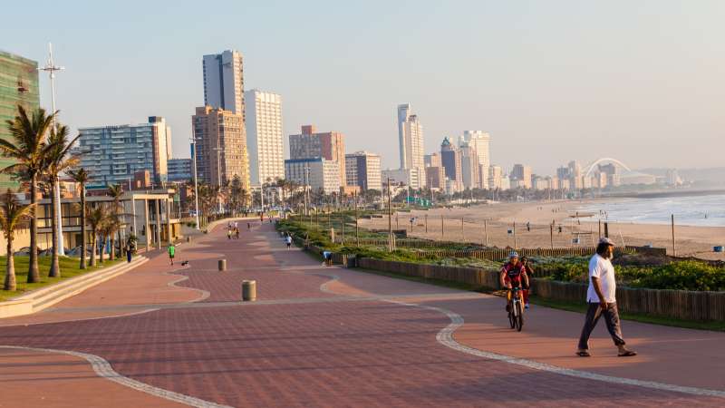 Durban beach front promenade
