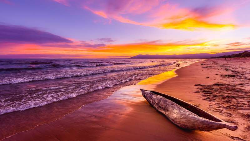 Lake Malawi sunset beach