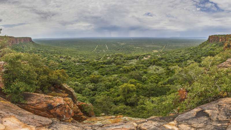 Waterberg Plateau panramic view Namibia safari
