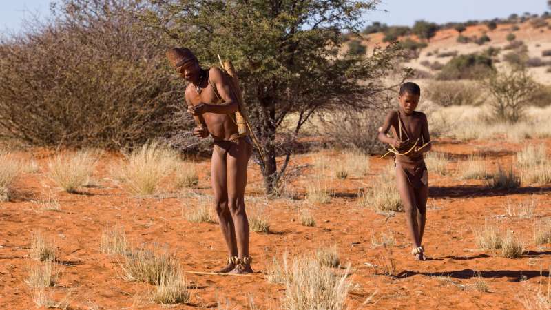 San bushmen in Namibia
