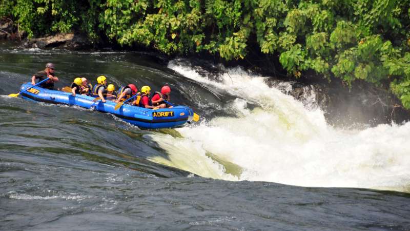 White water rafting near jinja