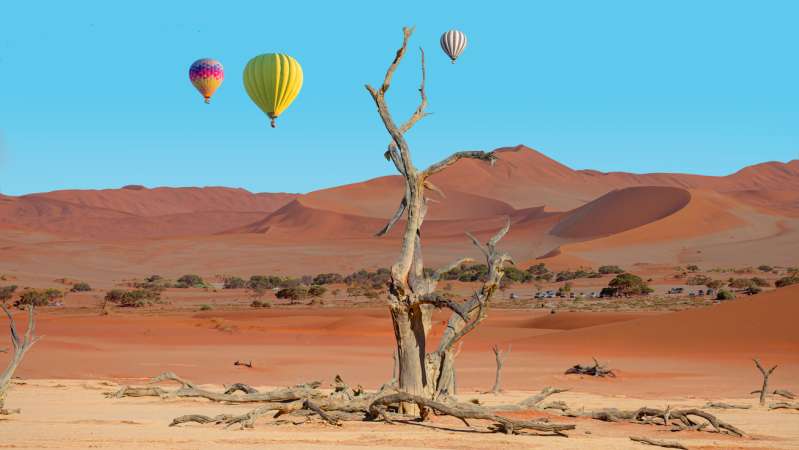 Balloon safari namibia
