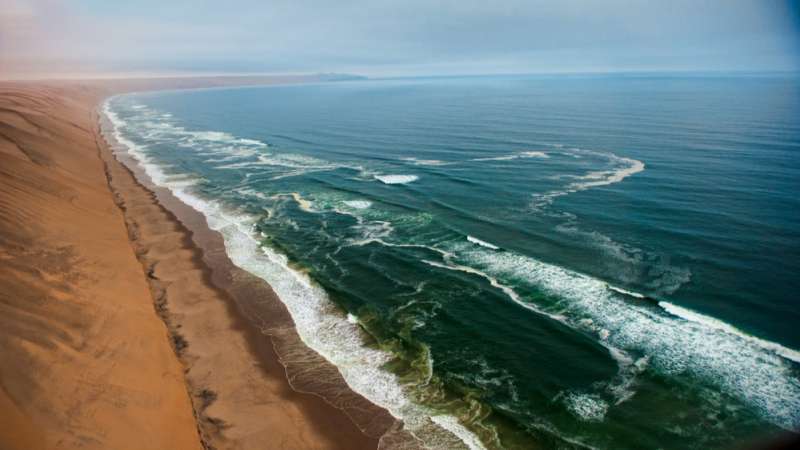 Scenic flight over Skeleton Coast