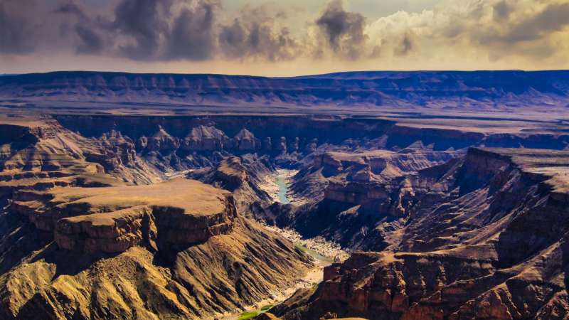 View over fish river canyon