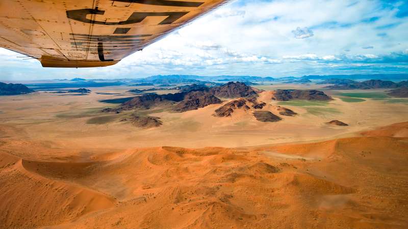 Scenic flight Sossusvlei Namibia
