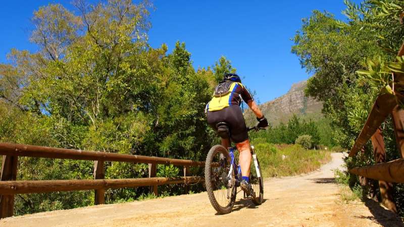 Jonkershoek mountain bike trail near stellenbosch