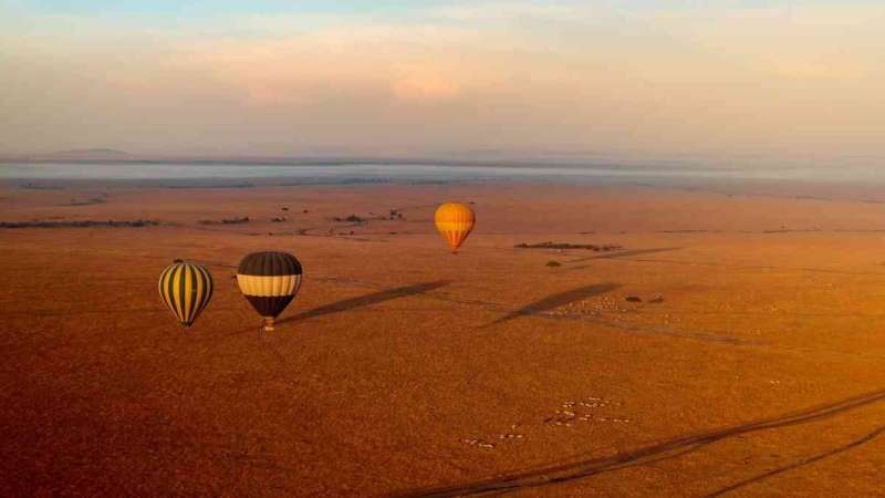 Hot air balloon safari in Masai Mara