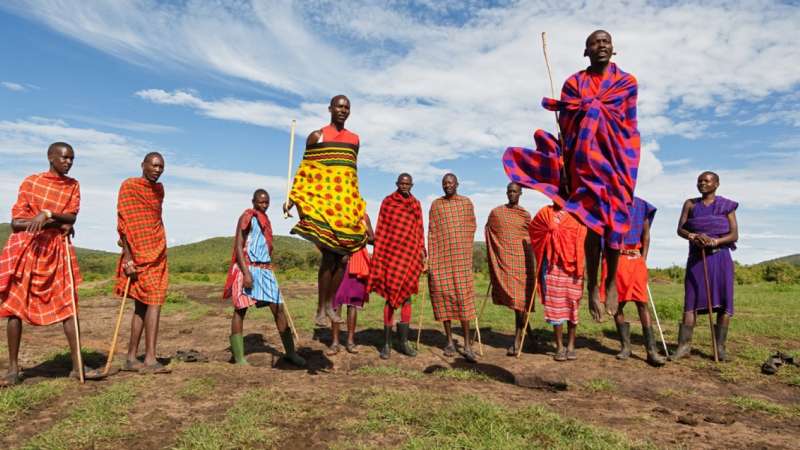 Maasai tribe in Masai Mara