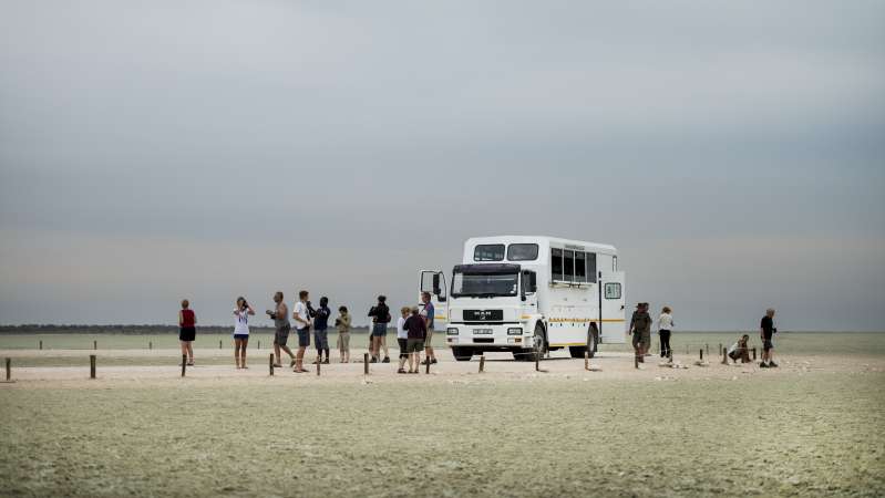 Etosha pan overland safari in Namibia