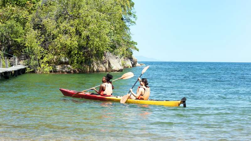 Kayak on Lake Malawi