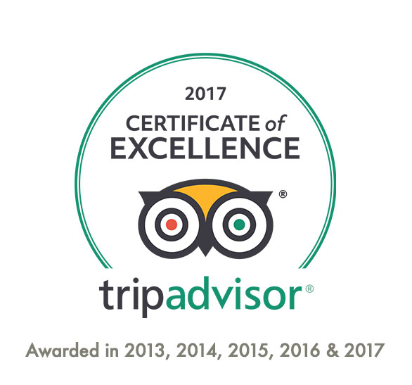 African Budget Safaris was awarded a TripAdvisor Certificate of Excellence for 2014, 2015, 2016 and 2017