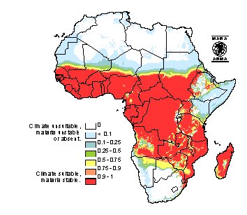 Malaria Distribution Map of Africa