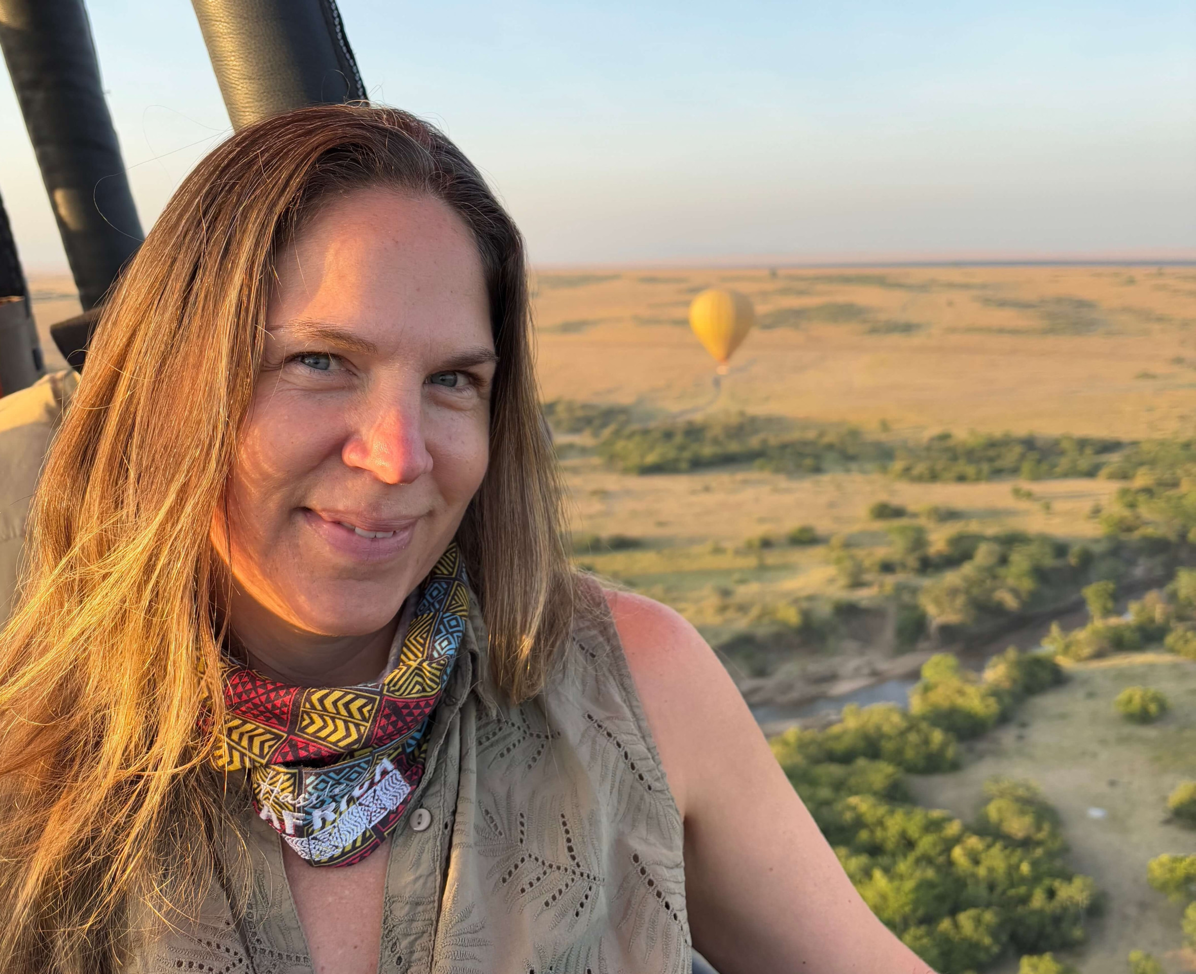Claire Masai Mara hot air balloon safari